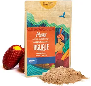 Vees Aguaje Fruit Toz - Buriti Wild Harvested in Peru - Support Menstrual Health - Non-GMO Allegen-Free & Vegan - Helal - Contains Phytoestrogens - 5.2 Ounce (40 Hizmet)
