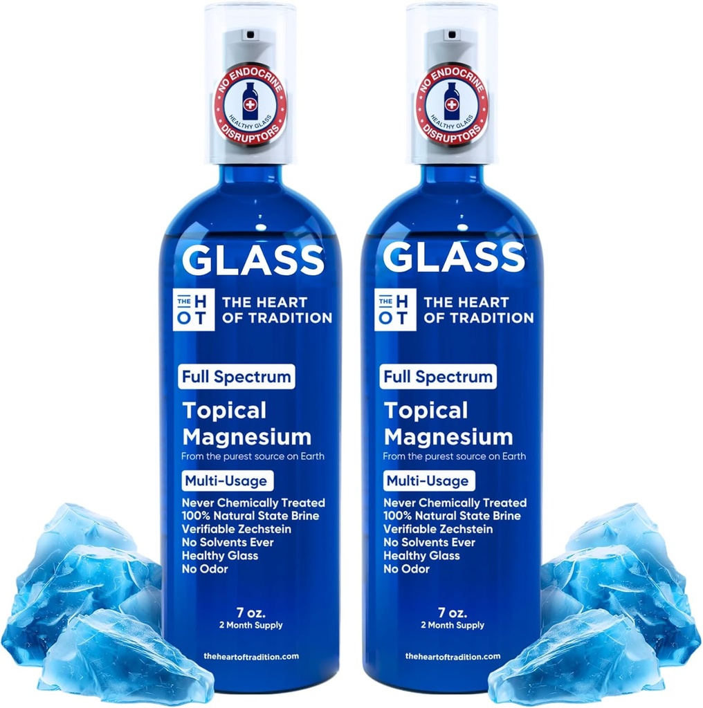 Eski Zechstein Denizi ve Trace Mineral 7 floz - Ayaklar için Transdermal Saf Magnezyum Yağı, Kas Rahatlama, Leg Cramps, Uyku ve Genel Sağlık