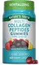 Nature's Truth Multi Collagen Gummies | Tip I, II, III, V, X | 60 Count | Non-GMO & Gluten Free Complex Supplement | Karma Meyve Flavor