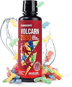 InnoSupps Volcarn 2000 - L-CARNITINE Advanced Energy Liquid | ATP Advancedr with GBEEC | Boosts Energy, Advanceds Focus, Caffeine Free, No Yapay Sweeteners | 32 Hizmet (Sour Kids Candy)