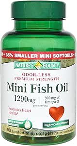 Nature's Bounty Fish Oil 1290 mg Mini Softgels - 90 ct, 5