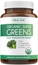 USDA Organik Super Greens Supplement - Organik Yeşiller Meyveleri ve Sebze Eksileri ile 28 Superfood Kompleksi ile Yetişkinler için Eksileri Herbs & More - Vegan & Non-GMO (Güncel to 3 Ay Supply)
