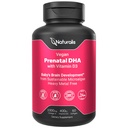 Naturalis Vegan Full Specrum Omega-3 ile Prenatal | Algae DHA, EPA, DPA, D3 & Active Folate L 5-MT | Vegan Society sertifikalı, Sustainable Sourced, Non-GMO & Soy Free | 60 Veggie Softgels