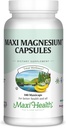 Magnezyum Capsules - Enerji Üretimi - Kas & Nerve Health - Bone Support - Magnezyum Oksit, Magnezyum Glycinate Chelate ve Magnezyum Citrate - 180 Tarafından Maxi Health