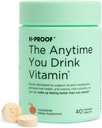 H-PROOF Vitamin İçerdiğiniz Herhangi Bir Zaman, Canlı Sağlık ve Immunity Support with Electrolytes, Milk Thistle, and Vitamins B & C - 40 Chewable Tabletler (20 Hizmetler), Vegan, Tangerine