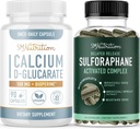 Sulforaphane Kompleksi D-Glucarate | Hormon Balancing Sche with Advanced Microbeadlet Hormon Denge Supplement (60 Hizmet) ve Vegan Gluten Ücretsiz Non-GMO CDG Supplement (90 Hizmet)