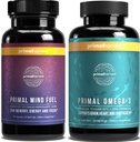 Primal Harvest Mind Yakıt & Omega 3 Kadınlar ve Erkekler Balık Yağ Kapsülleri ve Zihin Yakıt Beyinleri