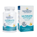 Nordic Naturals Ultimate Omega, Lemon Flavor - 60 Soft Gels - 1280 mg Omega-3 - Yüksek Yeterli Balık Petrol Tamamını EPA & DHA - Beyin ve Kalp Sağlığını Teşvik - Non-GMO - 30 Hizmet