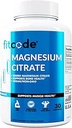 Fitcode Μαγνήσιο Κιτρικό Κάψουλες 400mg - Μύες και Οστική Υγεία Μαγνήσιο Συμπλήρωμα με Αμιγές Μαγνήσιο Κιτρικό για Μυική Χαλάρωση & Δύναμη των Οστών - 60 Κάψουλες Μαγνησίου για την Υγεία της Καρδιάς