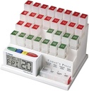 Medcenter Monthly Pill Organizer System 4 Times a Day, 31 Günlük Pill Organize Sistemi, Günlük İlaçlar için Aylık Pill Box, Anne için Hediye, Baba, Elderly