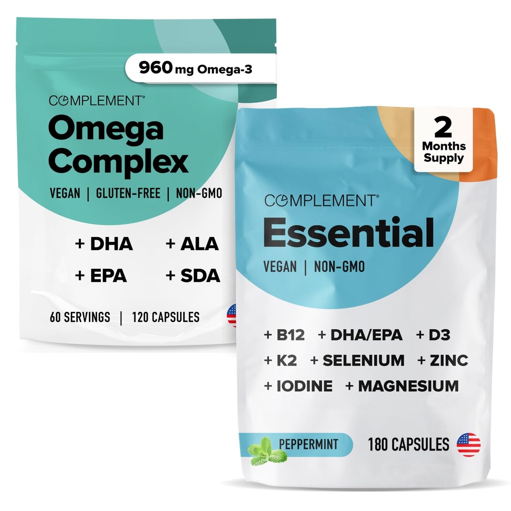 Omega Kompleks & Essential Multivitamin Sche – Optimal Sağlık ve Wellness için Kapsamlı Vegan Beslenme Desteği