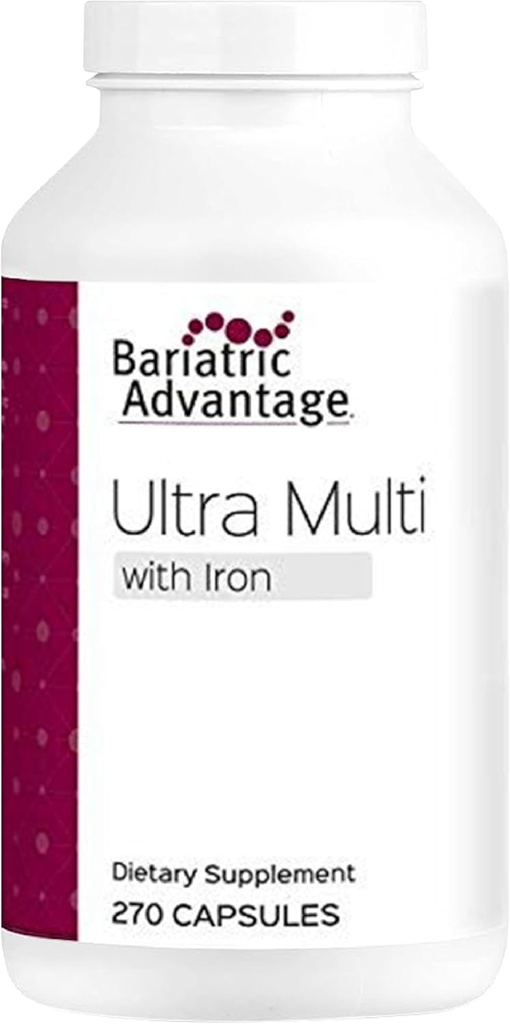 Bariatrik Avantajı Demir ile Ultra Multivitamin - Demir ile Ultra Multivitamin - Capsule Format Multivitamin - B Vitaminleri Tam Kompleks - Chromium & More - 270 Capsules
