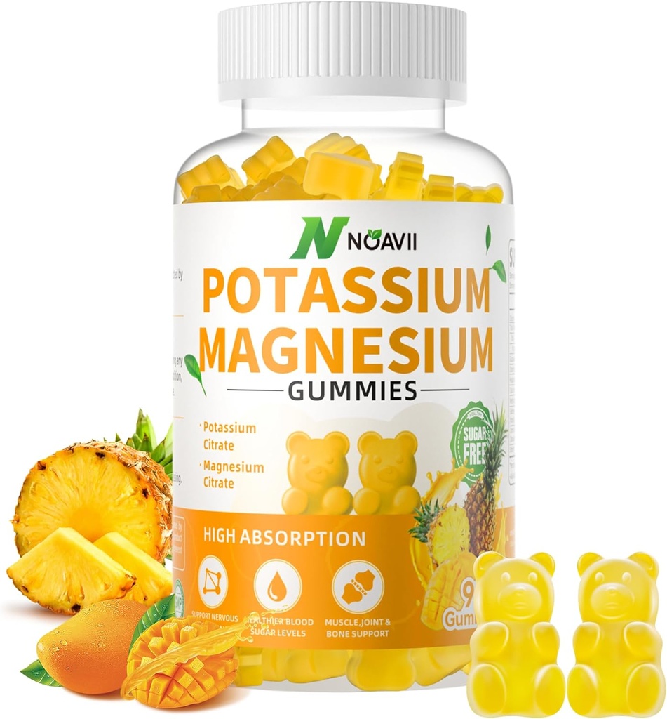 Yeni Formula Calm Magnezyum Glycinate Gummies, Chewable Gummy Supplements for Leg Cramps & Muscle, Pineapple Flavor 90 Count