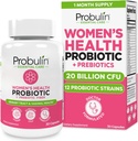 Probulin Womens Probiotic - Κολπική, UT, Gut & ανοσοποιητική υγεία με Lactobacillus Reuteri - 20 δισεκατομμύρια CFU, 12 Probiotic Strains & Prebiotics - 30 Vegan, Gluten Free Capsles for Wellness Whole-Body
