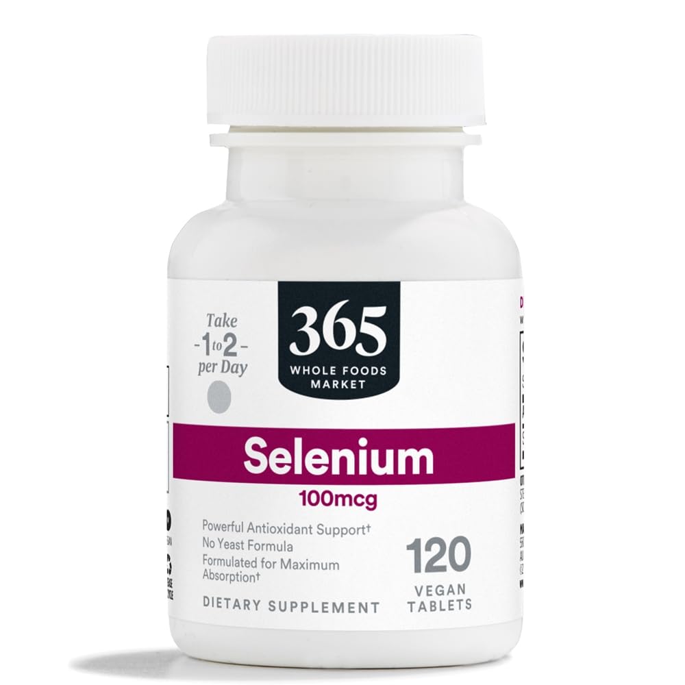 365 by Whole Foods Market, Selenium 100mcg, Vegan, 120 Tablet