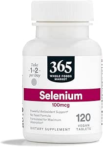 365 by Whole Foods Market, Selenium 100mcg, Vegan, 120 Tablet