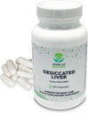 - Desiccated Beef Liver Capsules Grass Fed Supplement - Doğal Protein Kaynağı, Demir, Vitaminler A & B- Boosts Enerji ve Immunity - No Chemical No Dairy and Hormon Free Capsules