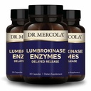 Dr. Mercola Lumbrokinase Enzymes - Delayed Release Formula - Dietary Supplement for Cardiovascular & Energy Support - Non-GMO, Gluten-Free & Soy-Free - 30 Capsules (30 Servings), 3 Pack