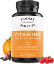 Thomas'ın tüm doğal Remedies Vitamin C, Organik Yaşlılar, Organik Citrus Bioflavonids - Tüm Gıda Supplement - Non-GMO - Raw Vegan - 90 Capsules