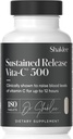 Shaklee - Sustained Release Vita-C® 500 mg - Yüksek Lisans Hücreleri ve Immune Support Formula with Proprietary Sustained-Release System - Hip Roses and Bioflavonoid - 180 Tabletler