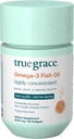 True Grace Omega-3 Fish Oil - 60 Softgels - 1400 mg EPA + DHA - Εγκέφαλος, καρδιά, κοινή & ανοσοποιητική υγεία - Οργανική, χωρίς γλουτένη, χωρίς σόγια