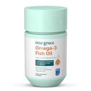True Grace Omega-3 Fish Oil - 60 Softgels - 1400 mg EPA + DHA - Beyin, Kalp, Ortak ve Immune Health - Organik, Gluten Free, Soy Free, Soy Free, Soy Free