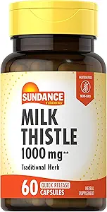 Sundance Milk Butle 1000 mg | 60 Hızlı Yayın Kapsülleri | Geleneksel Herbal Supplement | Non-GMO ve Gluten Ücretsiz Formula