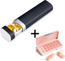 AM PM Pill Organizer 2 Times A Day, 7 Day Pill Box Weekly Pill Organizer Travel with Ayrı konteyner, Portatif Günlük Tıp Planlayıcı Vitamini Davası, Fish Oils, Supplements