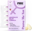 Pure Woman Pause-Me-Not Menopause Relief Vaginal Suppositories - Menopausal Kadınlar için Vaginal Moisturizer - Vitamin E & Hyaluronic Acid Vaginal Suppositories For Kuruness, Hot Flash & Night Slip