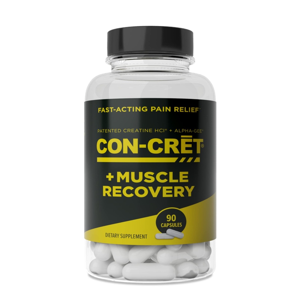 CON-CRET ProMera Sports Muscle Recovery, Yoğun Kreat ve Alfa-GEE®, Supports Muscle Recovery, Reduces Soreness, Restores Kas Health, 90 Capsules
