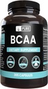 Καθαρά πρωτότυπα συστατικά BCAA (365 κάψουλες) Όχι Μαγνήσιο ή Ρύζι Fillers, πάντα καθαρό, Εργαστήριο Επαληθευμένο