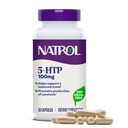 Natrol Mood + Stres 5HTP 100 mg, Bir Dengeli Mood için Diyetsel Supplement, Yetişkinler için Kapsüller, 30 Capsules, 30 Day Supply