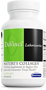 DAVINCI Labs Natures Collagen - BioCell Collagen Supplement with MSM & Glucosamine - Βοηθά στην υποστήριξη της κοινής υγείας, της υγείας του δέρματος και των συνδετικών ιστών - Χωρίς γλουτένη - 90 δισκία