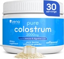 Zena Nutrition Bovine Colostrum Powder Supplement, 2000mg Pure Colostrum, Υποστηρίζει την Ανοσοποιητική και Πειθαρχική Υγεία, Προάγει την Υγεία των Ούρων, Keto, Χωρίς Γλουτένη, Λίπος Δωρεάν, Grass Fed, Άγευστη, 30 Υπηρεσίες