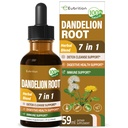 Dandelion Root Extract Drops, Diente de Leon Organico Hierba, Dandelion Supplement Formula w/Milk Thittle Turmeric for Detox Cleanse, Digestion & Immune Support, Alcohol-Free Tincture. 2oz
