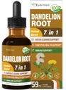 Dandelion Root Extract Drops, Diente de Leon Organico Hierba, Dandelion Supplement Formula w/Milk Thittle Turmeric for Detox Cleanse, Digestion & Immune Support, Alcohol-Free Tincture. 2oz