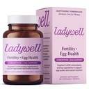 Ladywell Ferttitude + Egg Health | Ferttitude Support | Ovarian Health, Egg Quality, Ovulation & Conception Wellness Support | CoQ10, Folate + Key Materialss | Science-Backed Women's Supplement, 60 Ct