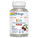 SOLARAY Childrens Vitamins & Minerals Complete Multivitamin for Kids Great Black Cherry Flavor (076280047974) (60 Chews, 30 Serv)
