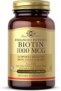 Solgar Biotin 1000 mcg, 250 Vegetable Capsules