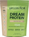 Greens First Dream protein Plant-Based Vegan Toz - USDA Organik Kabak, Hemp & Pea Protein - Gluten-Free, Non-GMO, No add Sugar (Creamy French Vanilla, 24.8 oz)