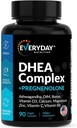 DHEA Micronized 200 mg Kompleksi Pregnenolone 100 mg Supplement for Men & Women with Ashwagandha, DIM, Magnezyum, Boron,uba, çinko, D3, C ve B6 Hormon Desteği - ABD 90 Capsules
