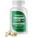 Urgent Liver 911 Herbal Liver Support Supplement Liver Cleanse Detox & Formula with Milk Thistle Silymarin Dandelion Root and Artichoke Extract for Liver Health, 60 Capsules (1)