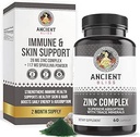 Çinko Kompleks Capsules, Gelişmiş Aborpsiyon, Antioksi & Immune Support Supplement, Antik Bliss (60 Capsules) tarafından Erkekler ve Kadınlar için Çinko Supplement (60 Capsules)