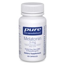Saf Encapsulations Melatonin 3 mg - Doğal Uyku ve Occasional Uykusuzlukunu Desteklemek için Antioksi Supplement - Doğal Uyku Desteği için * - 60 Capsules