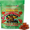 Kava Gummies 50 mg - Calm & Relaxation için 50 mg Kavalactones ile Güçlü Noble Kavalac - Alkol Özgür - Hızlı Yönlü Fiji Kava Ekstra – Kök Bira Flavor – 15 Kont
