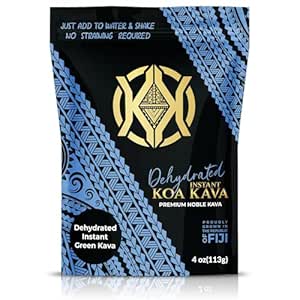 Dehidratd Instant Kava - 100% Dehidrated Instant Green Fijian Kava Root Toz, 4 oz (113g)