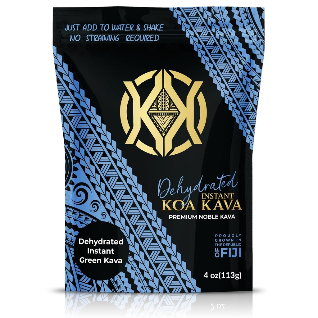 Dehidratd Instant Kava - 100% Dehidrated Instant Green Fijian Kava Root Toz, 4 oz (113g)