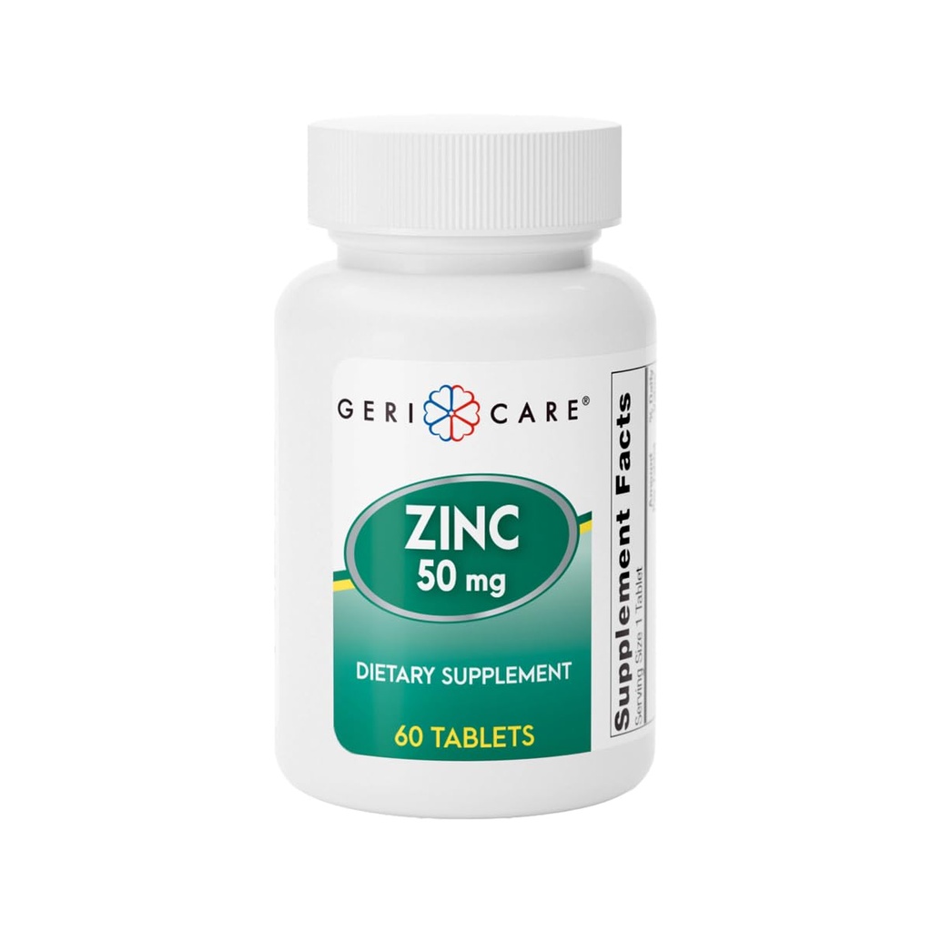 GeriCare Gericare Zinc Sulfate 220mg Συμπλήρωμα διατροφής, 60 Count