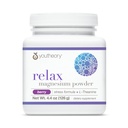 Youtheory Relax Magnezyum Toz - Vegan Stres Relief Supplement with L-Theanine & GABA* - Destekler Rahatlama* - Süt, Soy & Gluten Free - Berry, 4.4 ozz