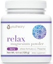 Youtheory Relax Magnezyum Toz - Vegan Stres Relief Supplement with L-Theanine & GABA* - Destekler Rahatlama* - Süt, Soy & Gluten Free - Berry, 4.4 ozz